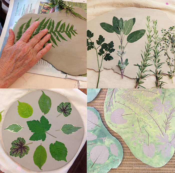 Nature printing in Clay