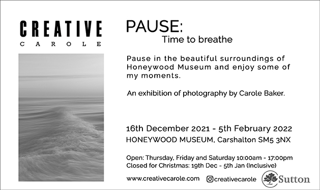 Pause: Time to breathe - a photographic exhibition